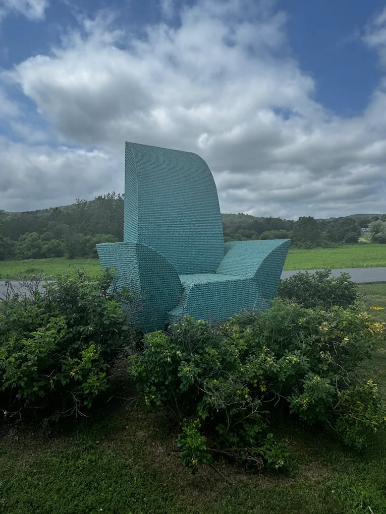 Big Green Chair at Roeliff Jansen Community Library