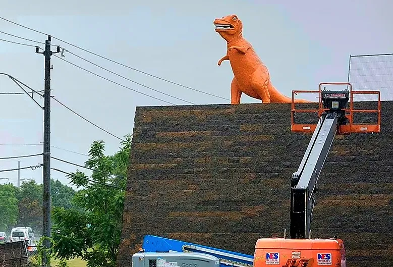 Orange Dinosaur